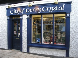 City of Derry Crystal Shop is situated in The Craft Village, a centre for a number of crafts people 